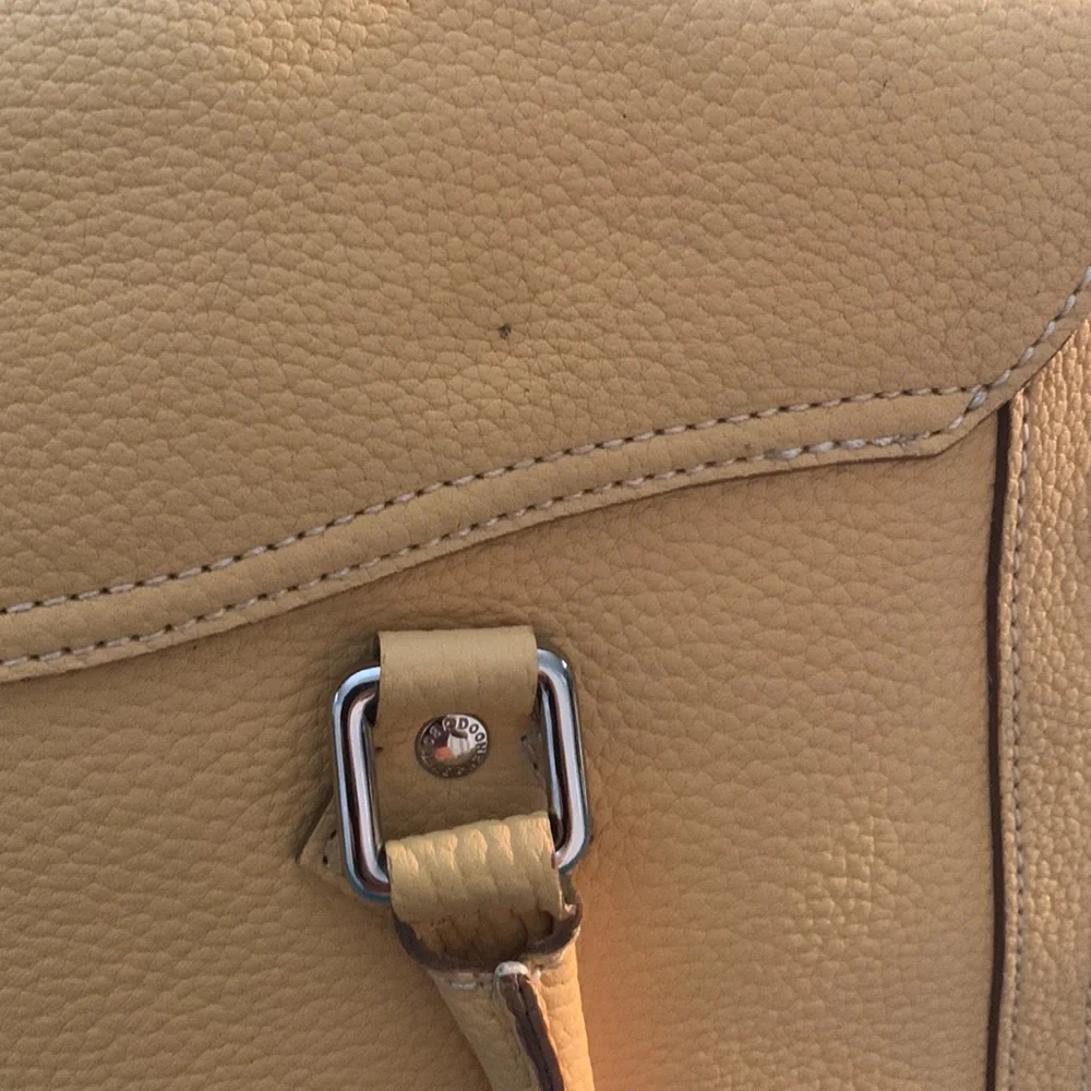Almost New Dooney and Bourke Satchel with matching wallet. Rich Mustard Color